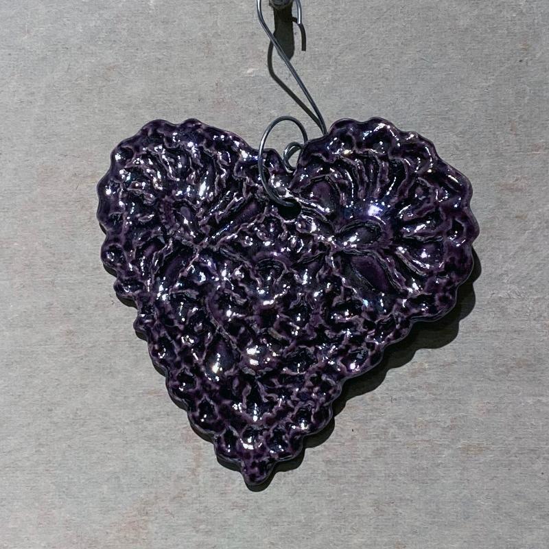 Lace Heart Ornaments
