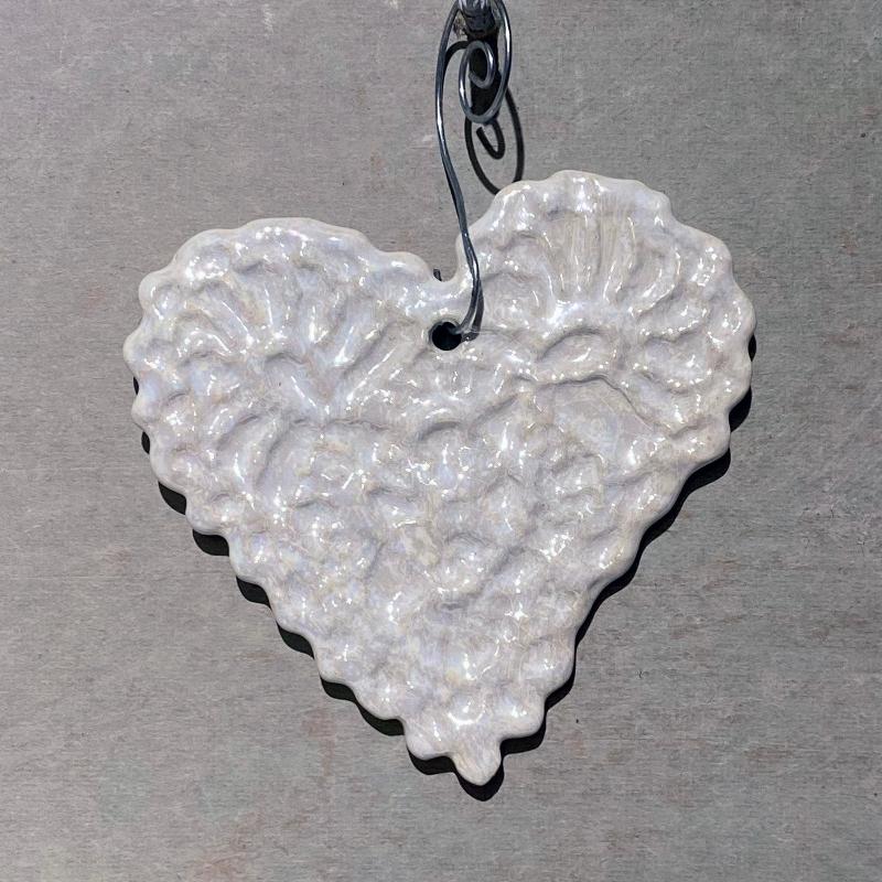 Lace Heart Ornaments