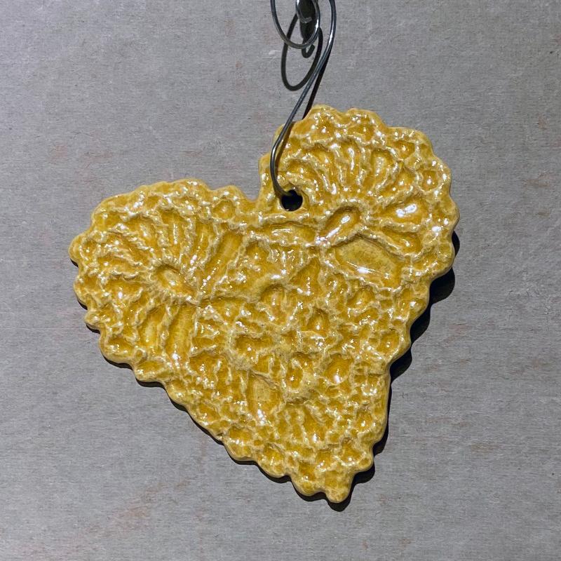 Lace Heart Ornaments