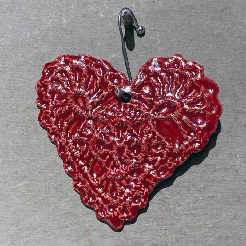 Lace Heart Ornaments