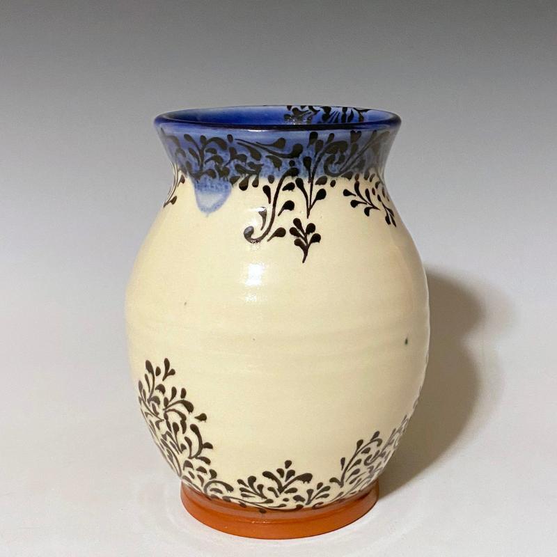 Black and Blue small vase