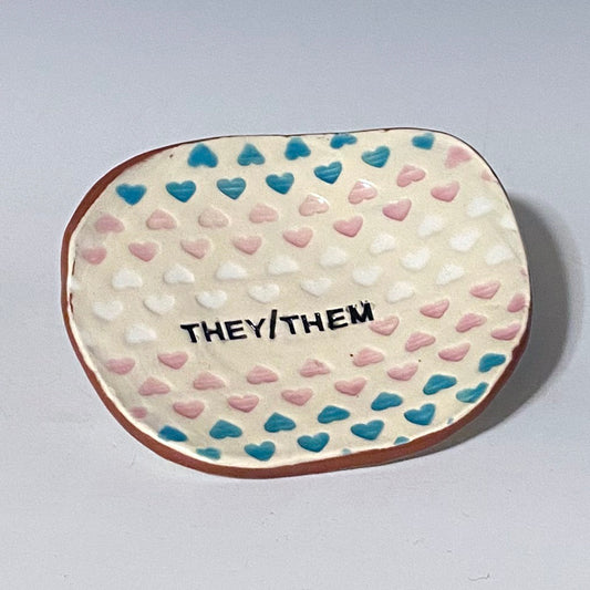 Trans and Non-Binary Pride trinket dish