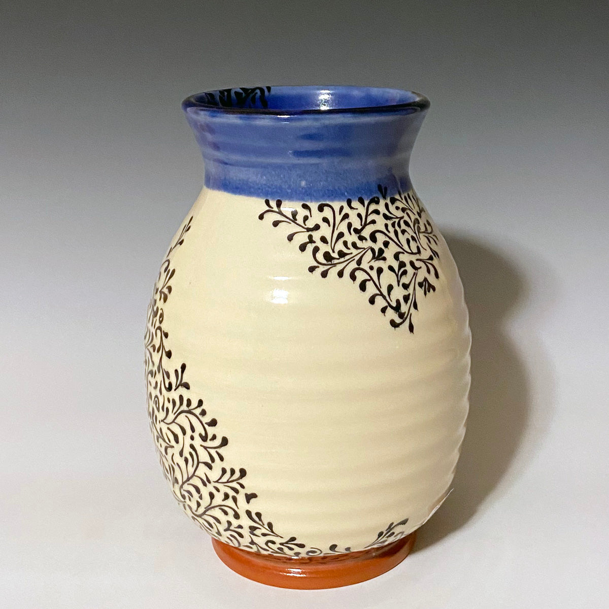 Black and Blue large vase